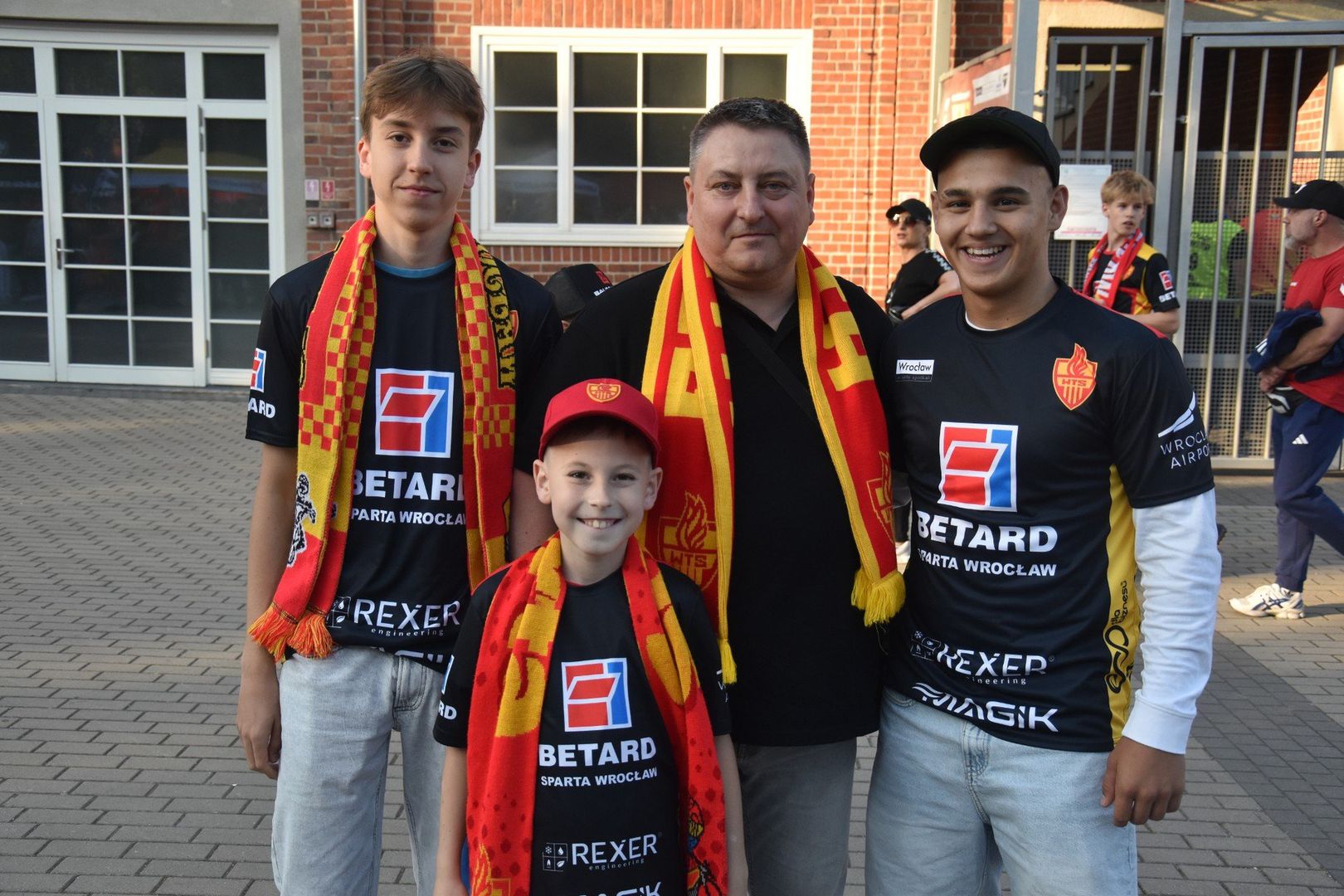 Kibice Sparty na meczu z ROW-em Rybnik.