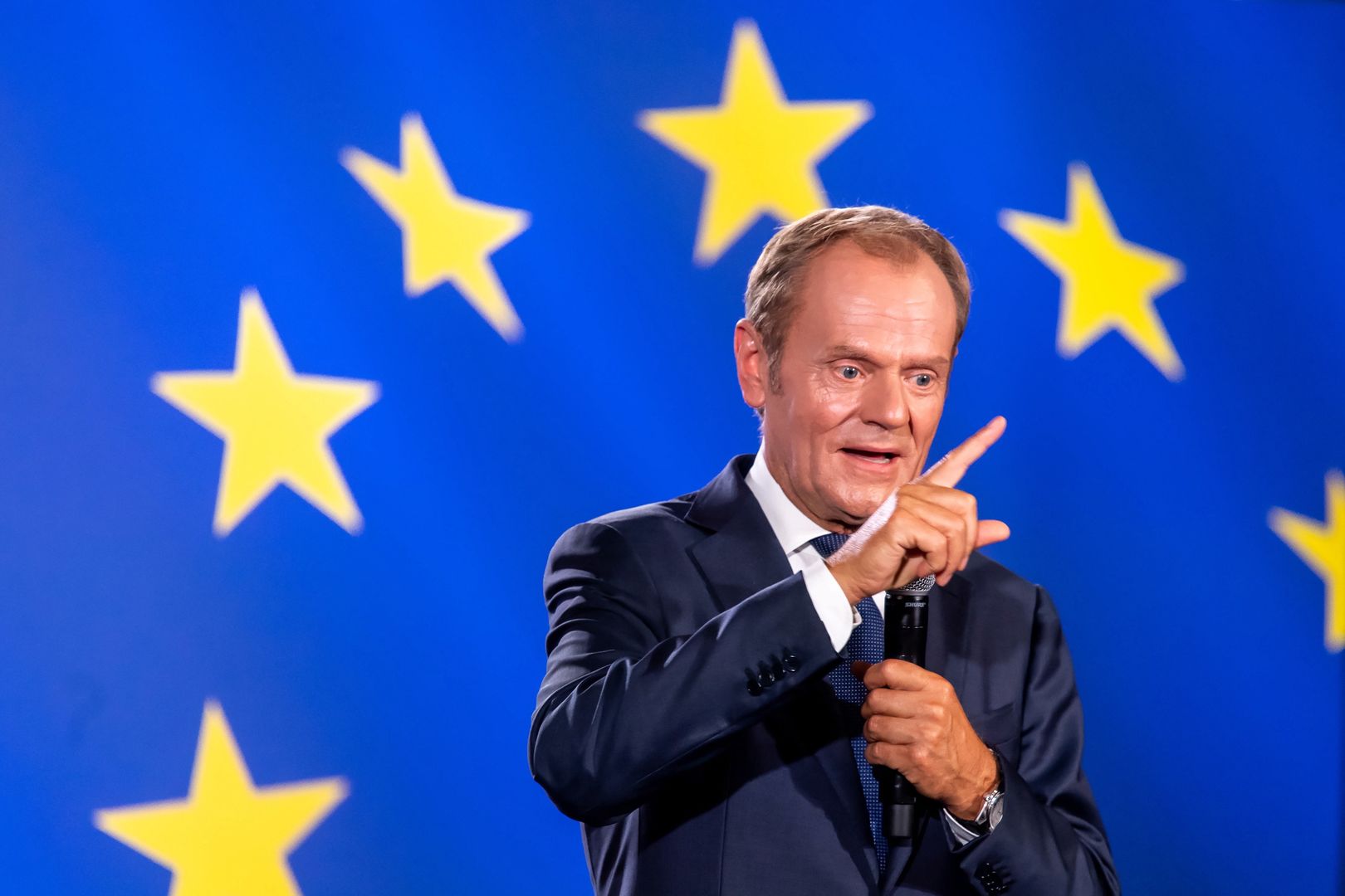 Donald Tusk miał spięcie. Tak zareagował na zarzuty mieszkańca