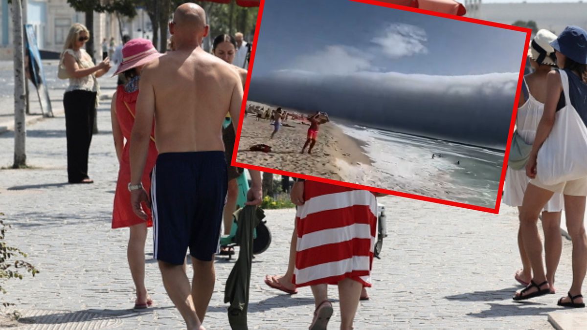 "Tsunami roll" nad portugalską plażą