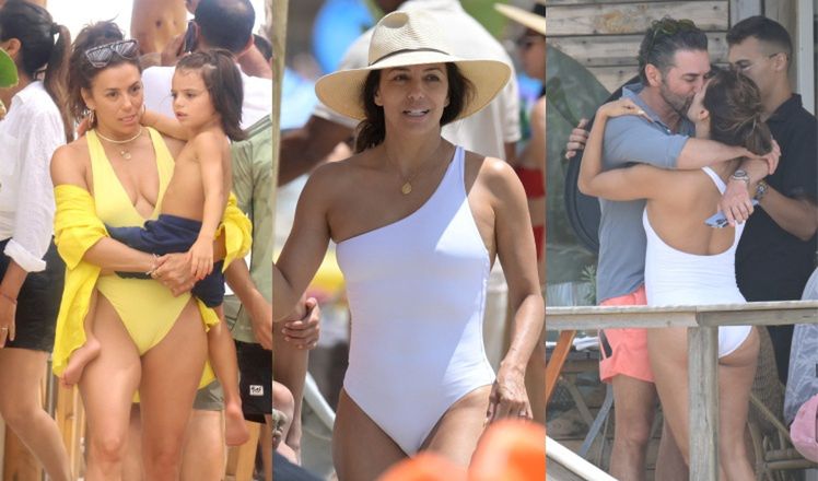 Eva Longoria paraduje bez makijażu w dwóch kostiumach kąpielowych na wakacjach w Marbelli (ZDJĘCIA)