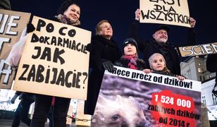 Protest przed Pałacem Prezydenckim. Obrońcy zwierząt chcą weta dla "lex Ardanowski"