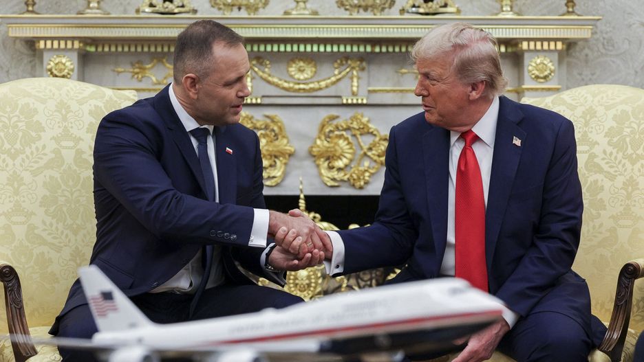 Nawrocki z Trumpem w Białym Domu