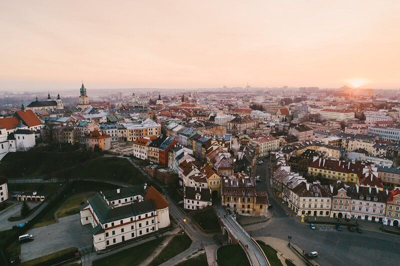 Widok na Stare Miasto w Lublinie