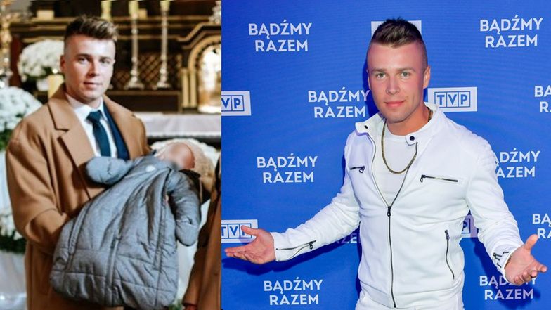 Aktor "Barw szczęścia" chwali się, że ochrzcił dziecko 