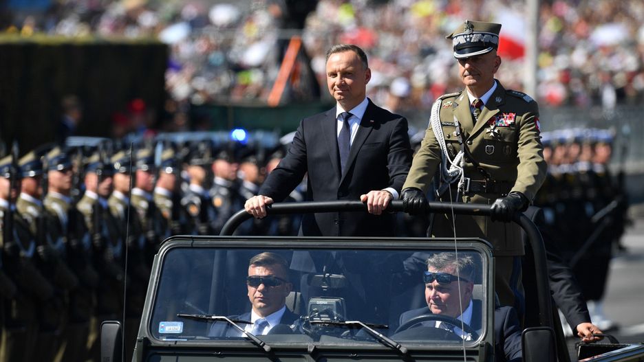 Andrzej Duda na defiladzie 15 sierpnia