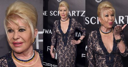 Ivana Trump przesyła buziaczki na ściance
