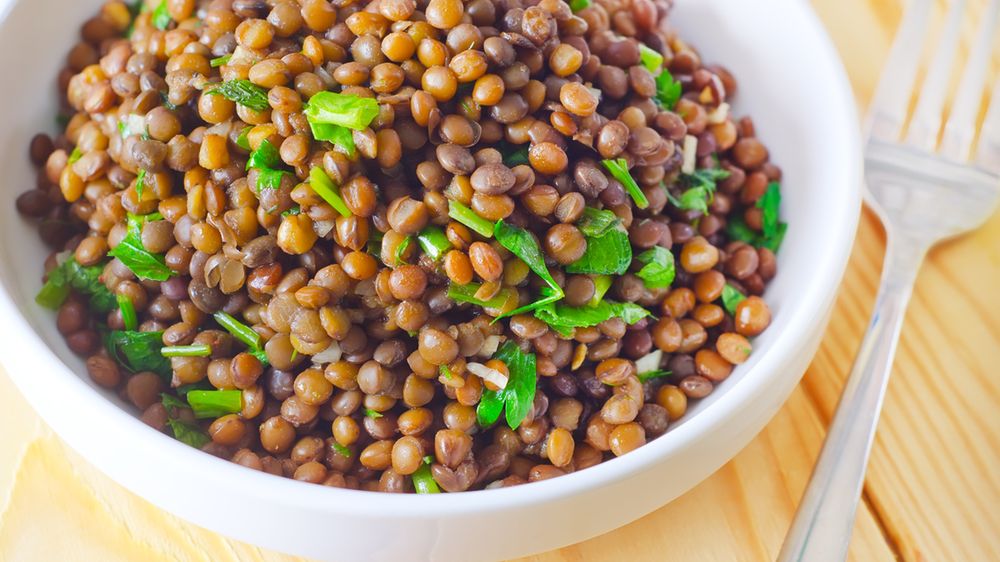 Soczewica gotowana bez dodatku soli