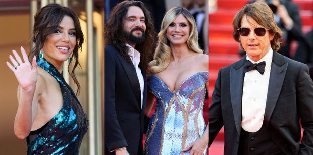 Gwiazdy brylują w Cannes na pokazie kolejnej części "Mission Impossible": Eva Longoria, Tom Cruise, Heidi Klum z mężem