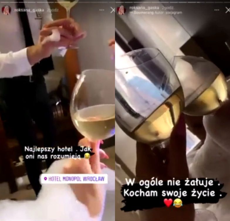 Roksana Gąska z chłopakiem w hotelu