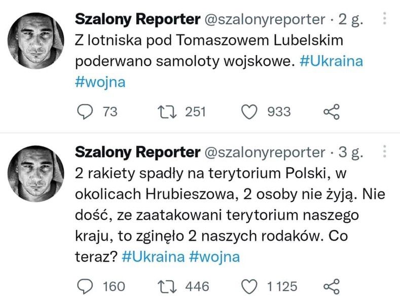 Szalony Reporter sieje panikę