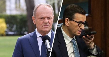 "Rozbój Plus". Tusk drwi z ruchu Morawieckiego