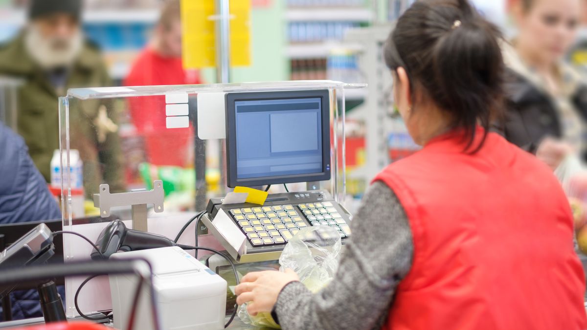 Cash desk with cashier serves customer in modern supermarket
ANDREW BURSTEIN
assortment, attractive, basket, buy, card, cart, cash, cashier, cashless, charge, check, checkout, computer, counter, customer, debit, department, discount, grocery, hypermarket, interior, keypad, mall, market, money, pay, payment, plastic, pos, processing, product, purchase, receipt, register, retail, sale, service, shelf, shop, shopping, spend, supermarket, terminal, transaction, trolley, assortment, attractive, basket, buy, card, cart, cash, cashier, cashless, charge, check, checkout, computer, counter, customer, debit, department, discount, grocery, hypermarket, interior, keypad, mall, market, money, pay, payment, plastic, pos, processing, product, purchase, receipt, register, retail, sale, service, shelf, shop, shopping, spend, supermarket, terminal, transaction, trolley