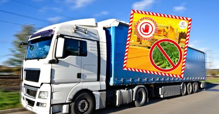 Służby zatrzymały transport z Iranu. 14 ton żywności jechało do Polski