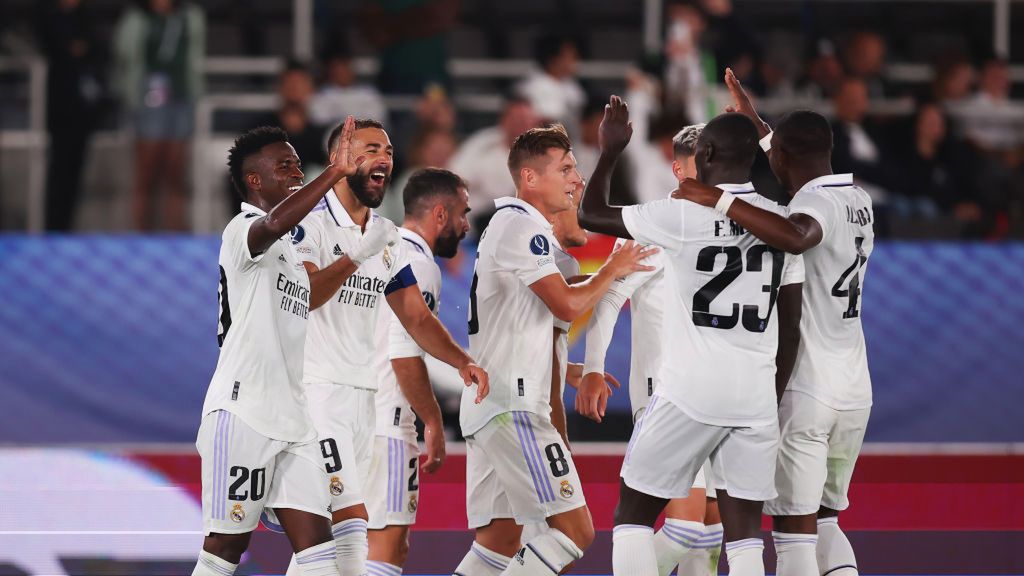 Getty Images /  Alex Grimm / Na zdjęciu: piłkarze Realu Madryt