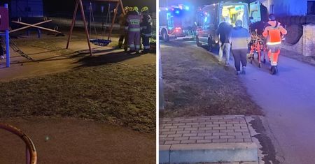 Nietypowa interwencja. Strażacy zostali wezwani na plac zabaw
