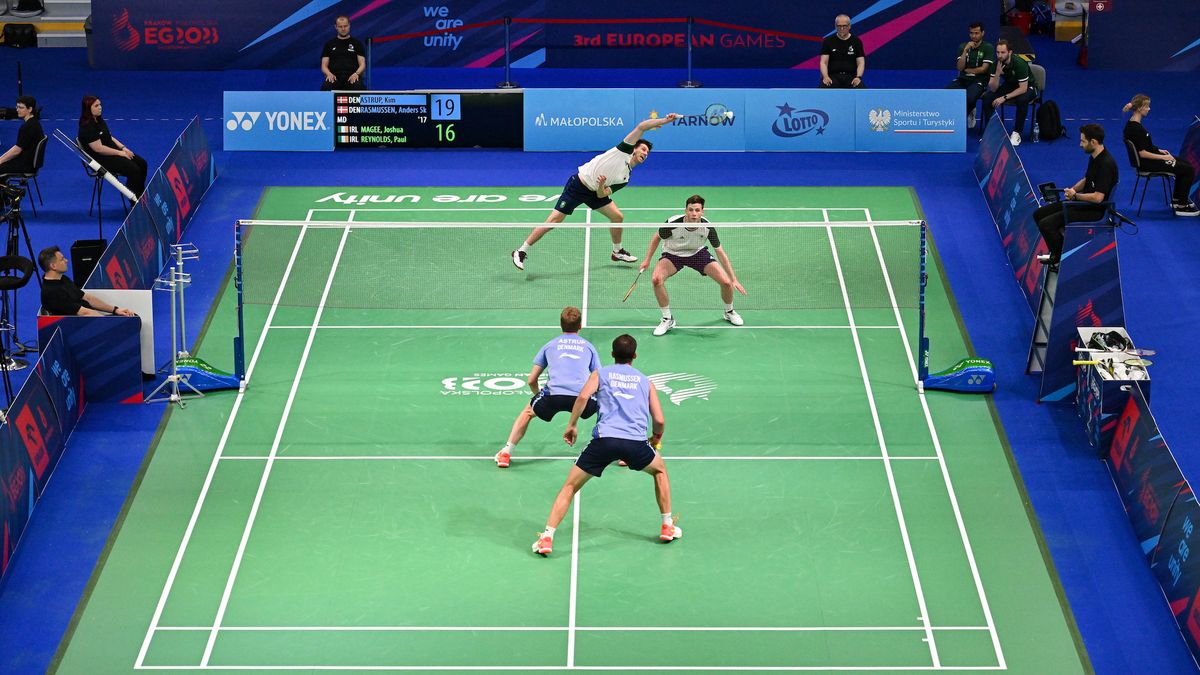 rywalizacja badmintonistów na Igrzyskach Europejskich