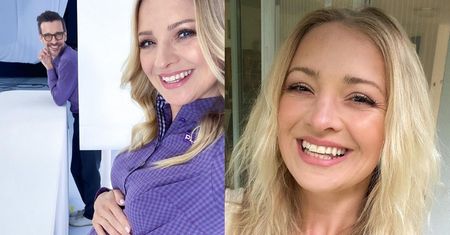 Rozradowana Barbara Kurdej-Szatan chwali się ciążowym brzuszkiem na planie reklamy: "POWRÓT DO PRACY" (FOTO)