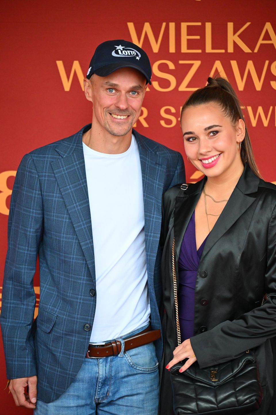 Piotr Żyła z partnerką
