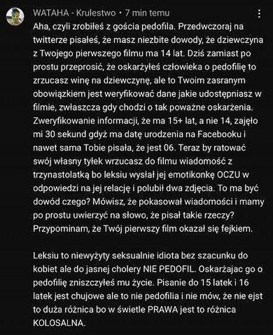 Wpis Sylwestra Wardęgi w sprawie Leksia