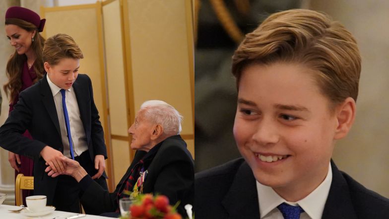 Książę George brylował na spotkaniu z weteranami wojennymi