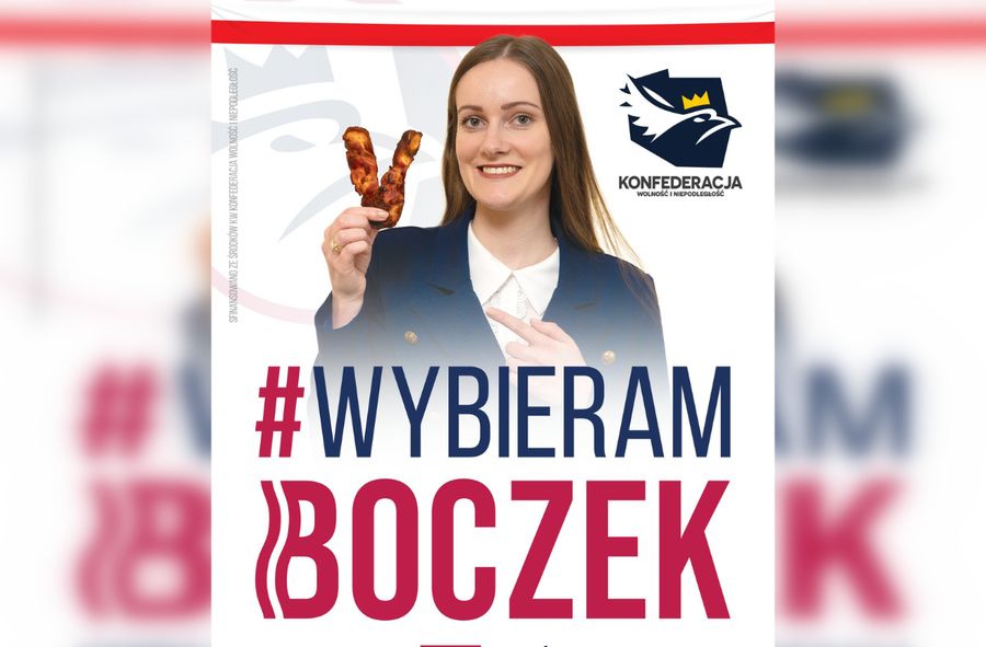 Kandydatka Konfederacji wybiera boczek