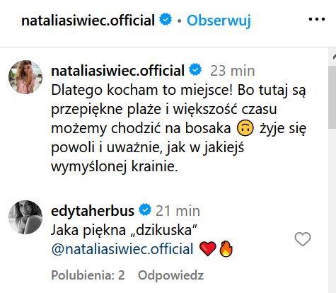 Edyta Herbuś odpowiada Natalii Siwiec 