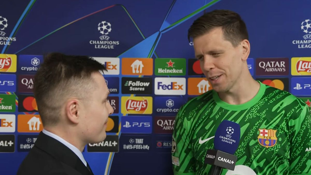 Facebook / canalplussportpolska / Na zdjęciu: Wojciech Szczęsny w rozmowie z Tomaszem Ćwiąkałą