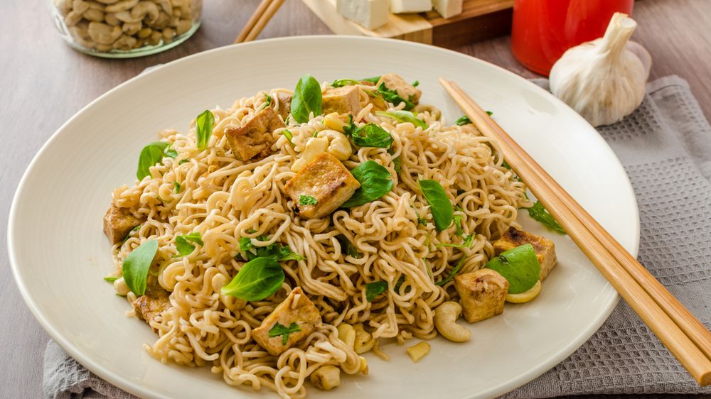 Makaron chiński z fasolą Mung w proszku