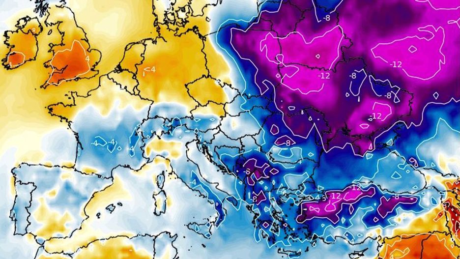 Pogoda. Olbrzymia różnica temperatur. Zmiana w prognozach (wxcharts.com, twitter.com)