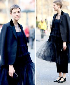 LOOK OF THE DAY: Agyness Deyn w nietypowej czerni