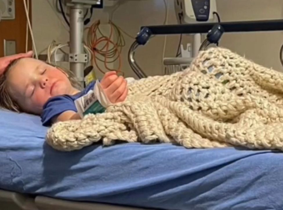 Dziewczynka została przetransportowana do szpiitala