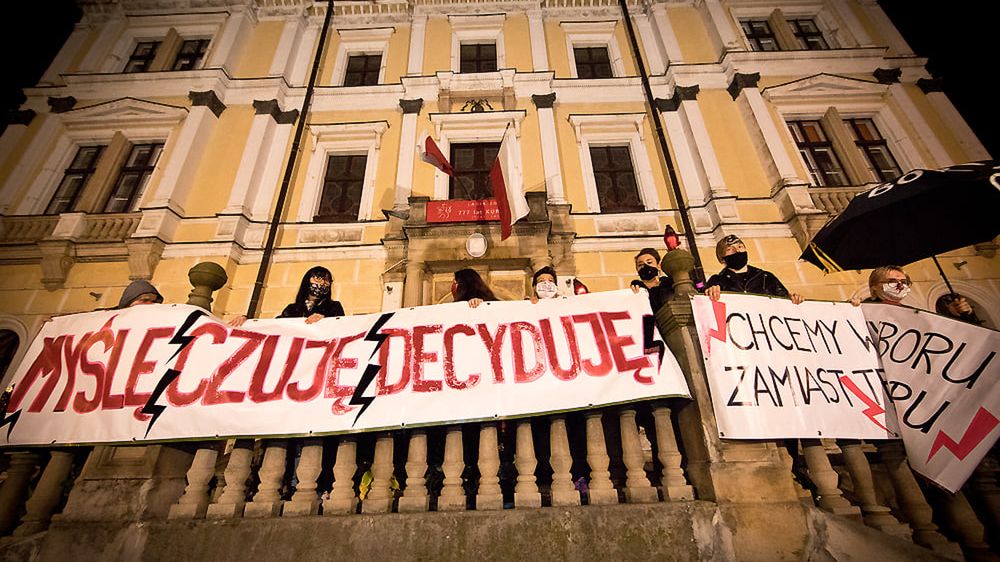 protest w Lądku-Zdroju