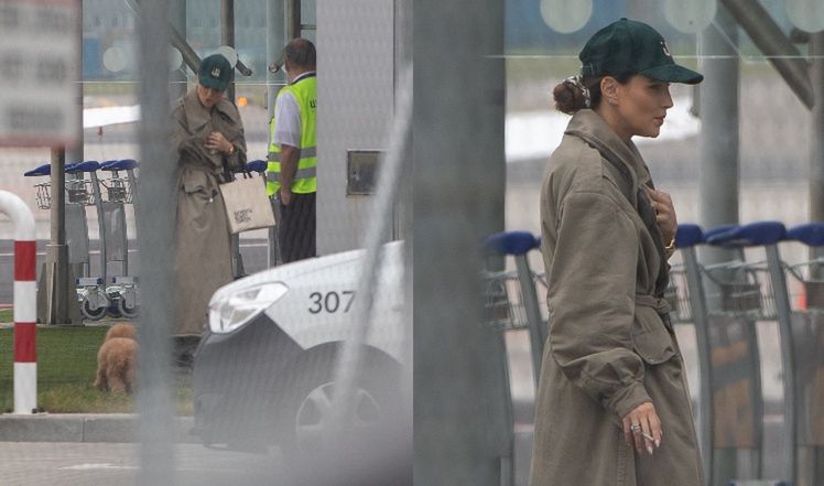 Marina i Wojtek Szczęśni spotykają się na lotnisku a Arkadiuszem Milikiem