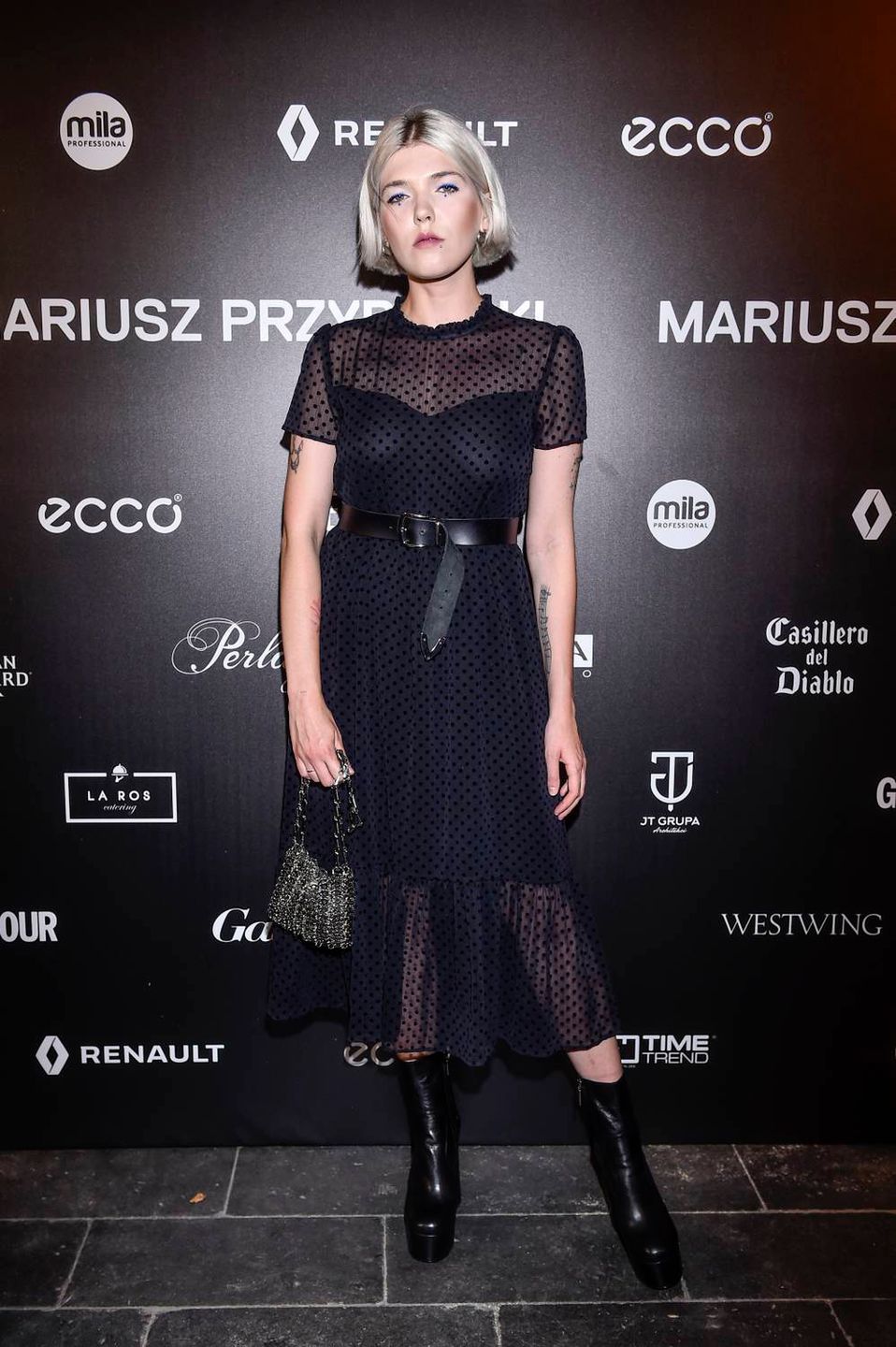 Daria Zawiałow na pokazie Mariusza Przybylskiego