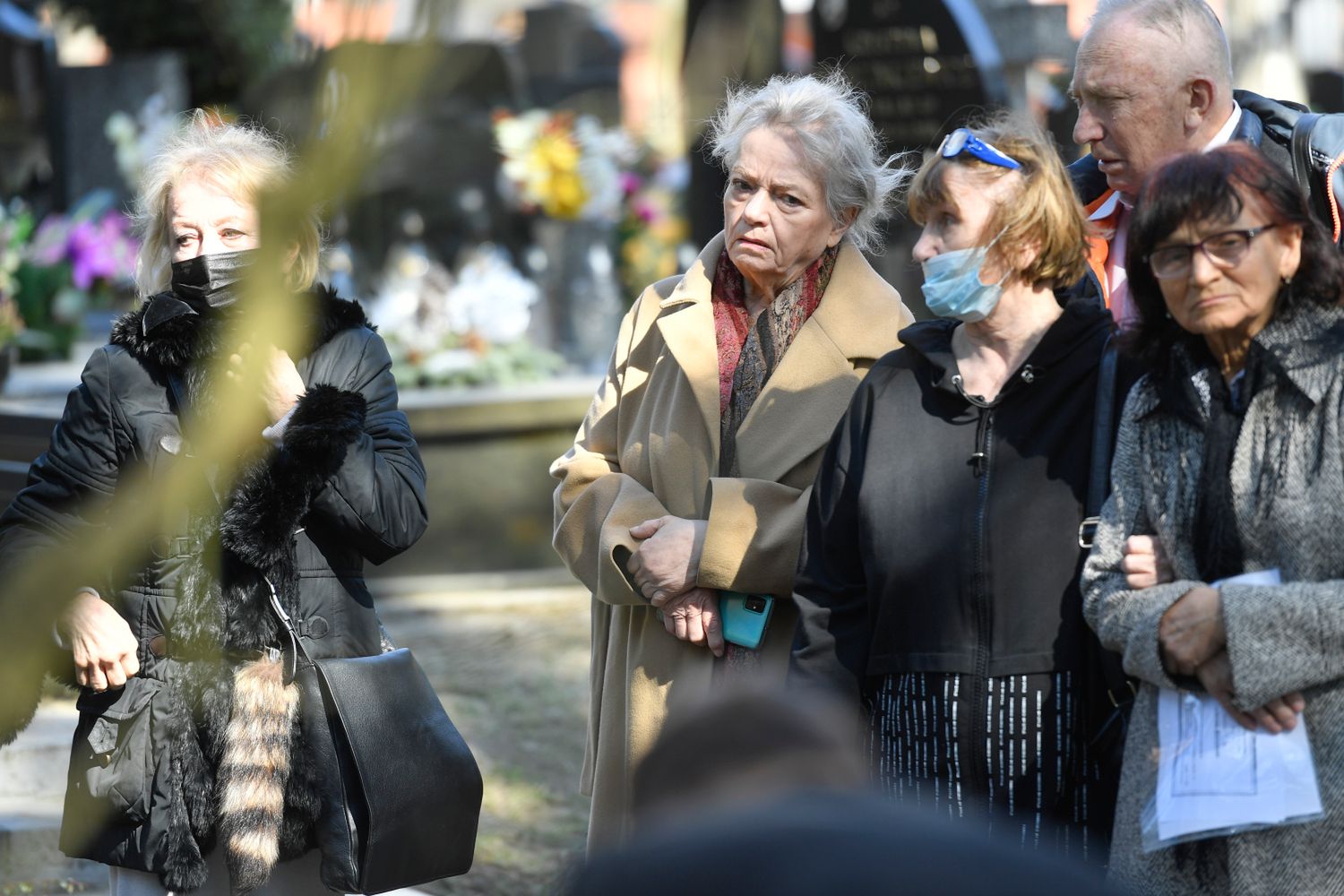 Anna Seniuk - pogrzeb Tadeusza Borowskiego