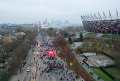 Narodowe Święto Niepodległości Polski. Marsz Niepodległości dotarł na błonia Stadionu Narodowego