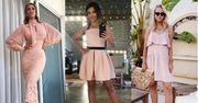 Sukienki w kolorze pudrowego różu – jak noszą je gwiazdy?