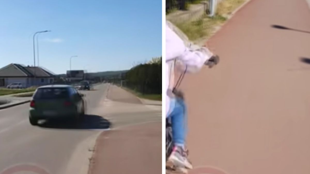 Ojciec chłopca uwiecznił na nagraniu zachowanie kierowców