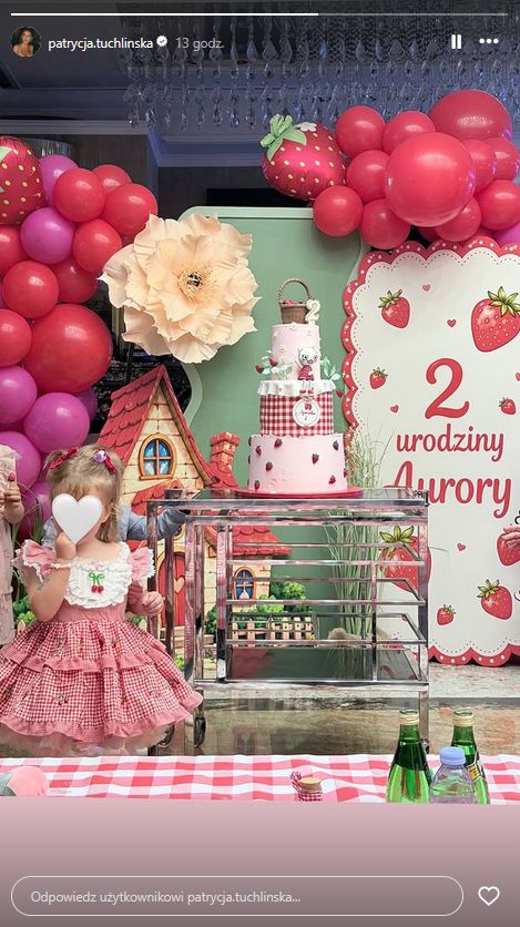 Patrycja Tuchlińska pokazała zdjęcie z urodzin córki