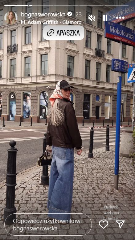 Bogna Sworowska w modnej stylizacji na wiosnę