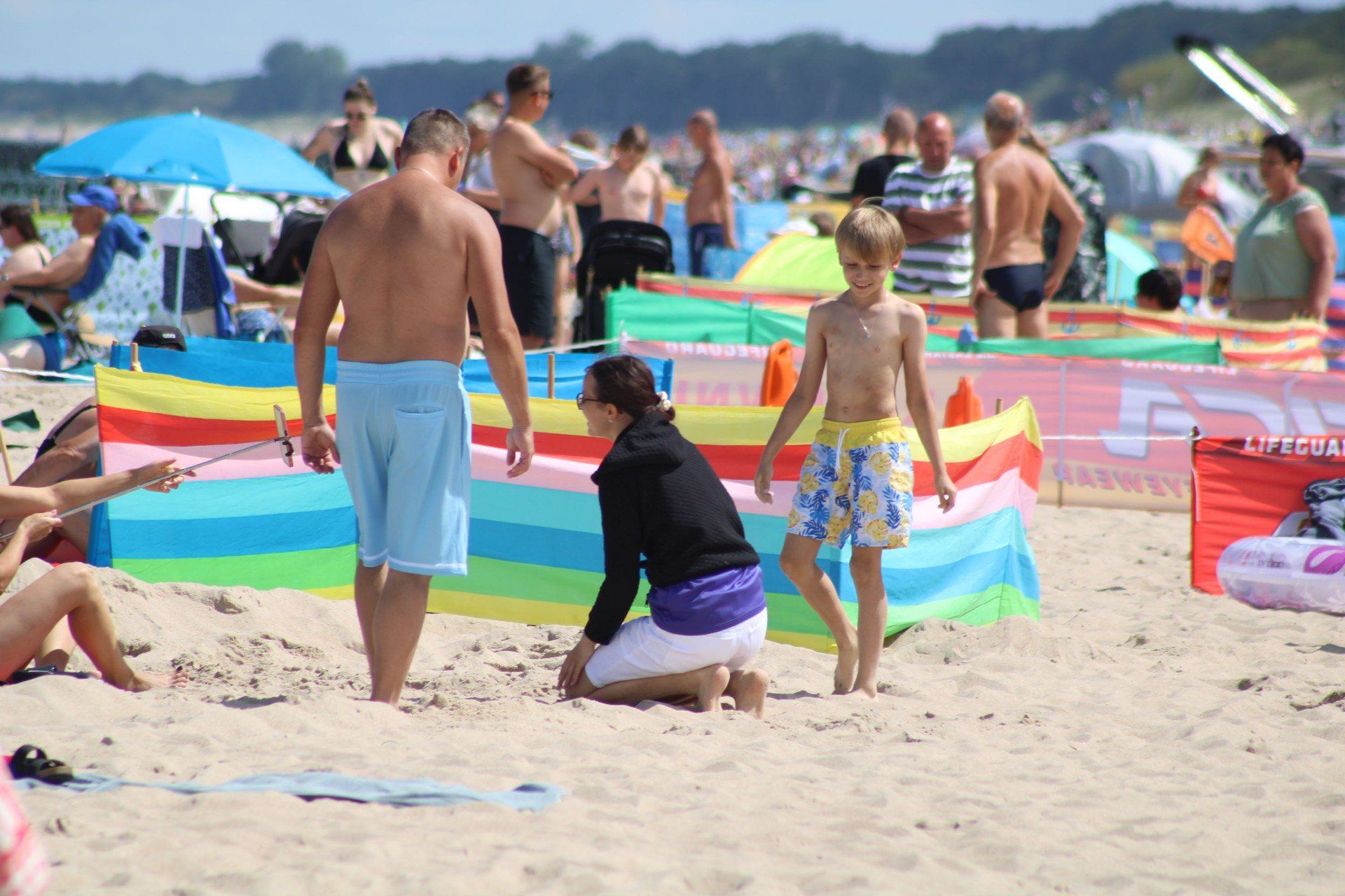 MIELEŃSKA PLAŻA W POŁUDNIE