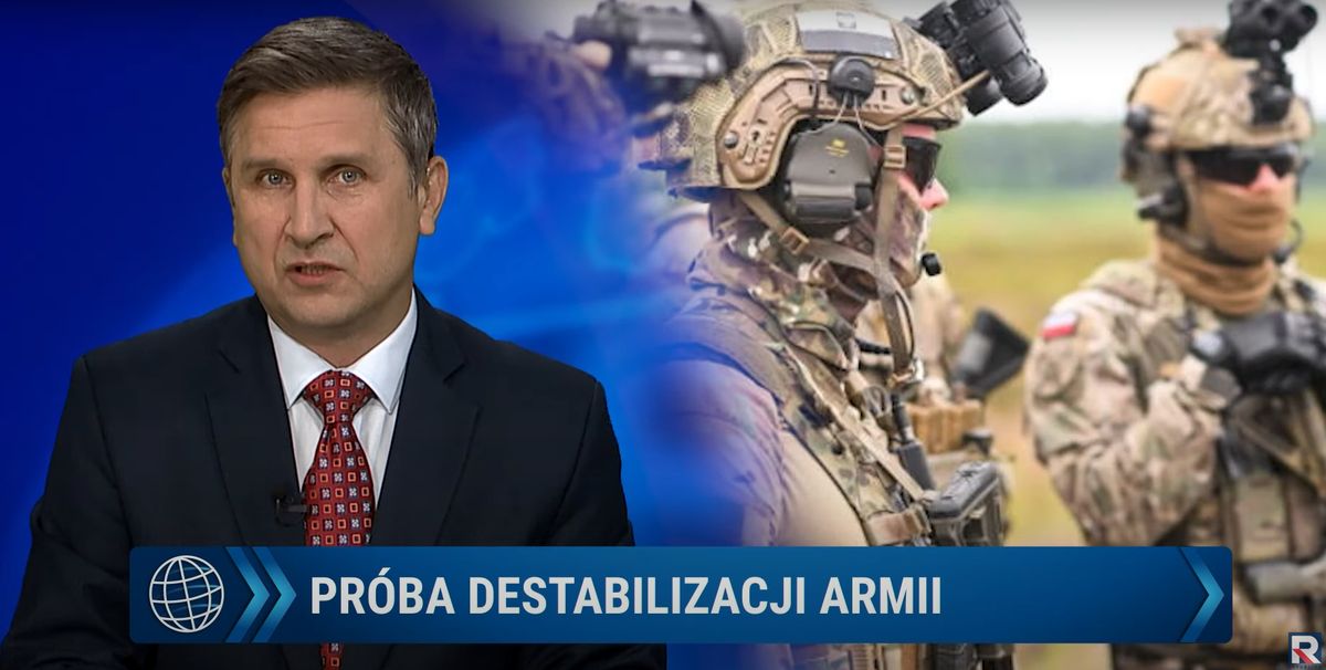 Kadr z głównego wydania programu informacyjnego TV Republika "Dzisiaj"