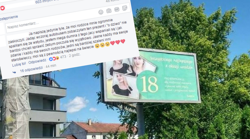 Nietypowe życzenia od rodziców. 18-latka na długo zapamięta swoje urodziny