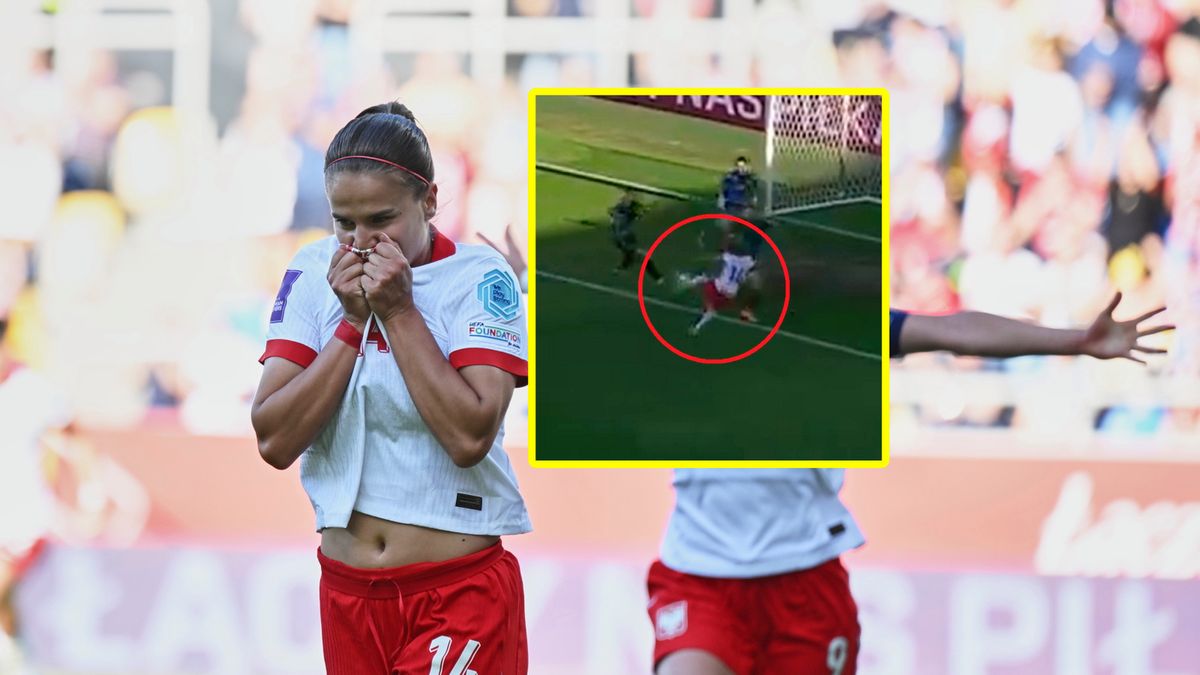 Zdjęcie okładkowe artykułu: PAP / Adam Warżawa / X / TVP Sport / Na zdjęciu: Dominika Grabowska i jej gol