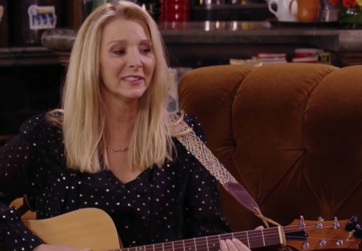 Lisa Kudrow i Lady Gaga podczas "Friends: The Reunion"