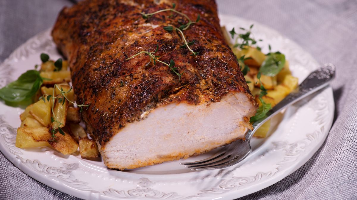 Schab pieczony w majonezie