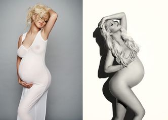 Christina Aguilera pokazuje biust w ciążowej sesji!