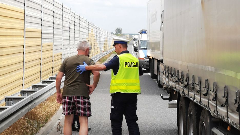 Łódzkie. Obywatelskie zatrzymanie na autostradzie A2 