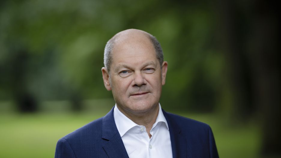 BERLIN, GERMANY - AUGUST 21: German Finance Minister Olaf Scholz poses during a portrait session on August 21, 2019 in Berlin, Germany. (Photo by Thomas Trutschel/Photothek via Getty Images)