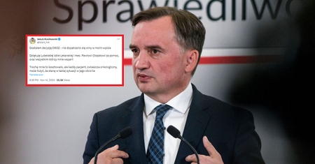 Lekarz nie naruszył tajemnicy lekarskiej Zbigniewa Ziobry. Jest decyzja OROZ